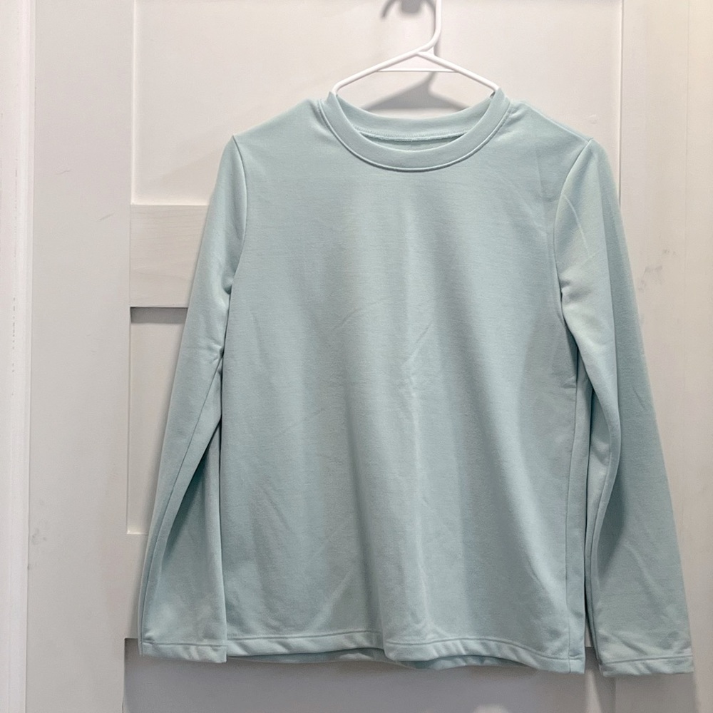 Lands’ End size 14 terrycloth pj top sea foam color